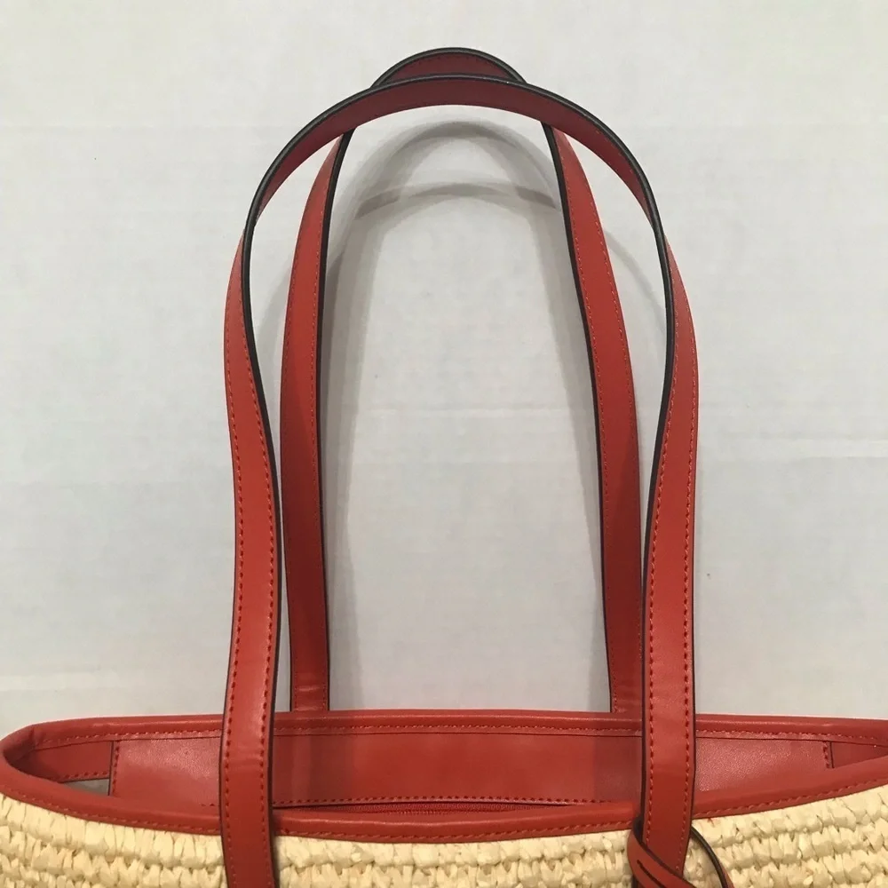 NWT Michael Kors The Michael Ombré Straw Tote Bag